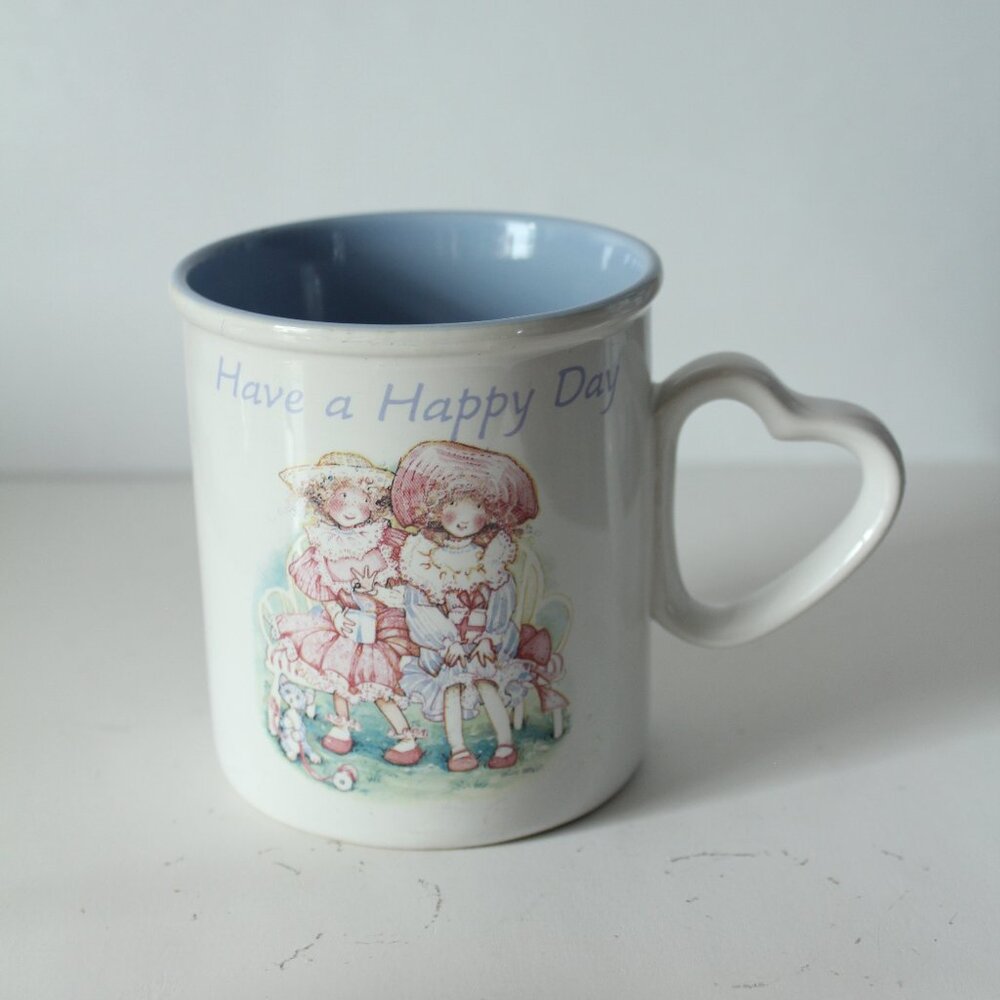 Holly Hobbie Happy Day Mug 1990